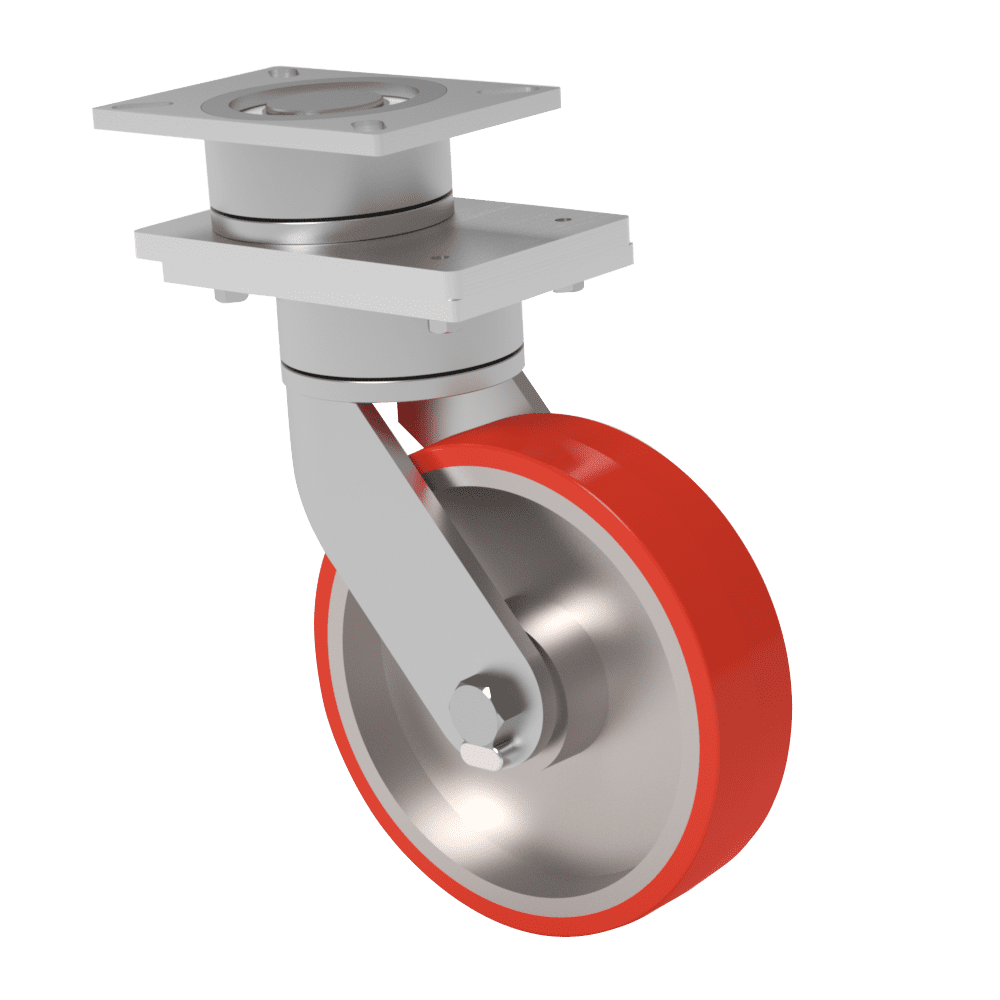 10x3 T/R Polyurethane Swivel On Swivel (SoS) Caster